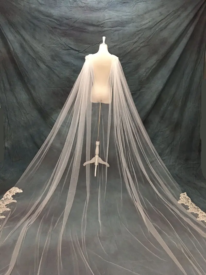 Wedding cape - Bridal Lace cape veil - wedding bolero-, Wedding Cape Veil, Modern Veil, cape mariage