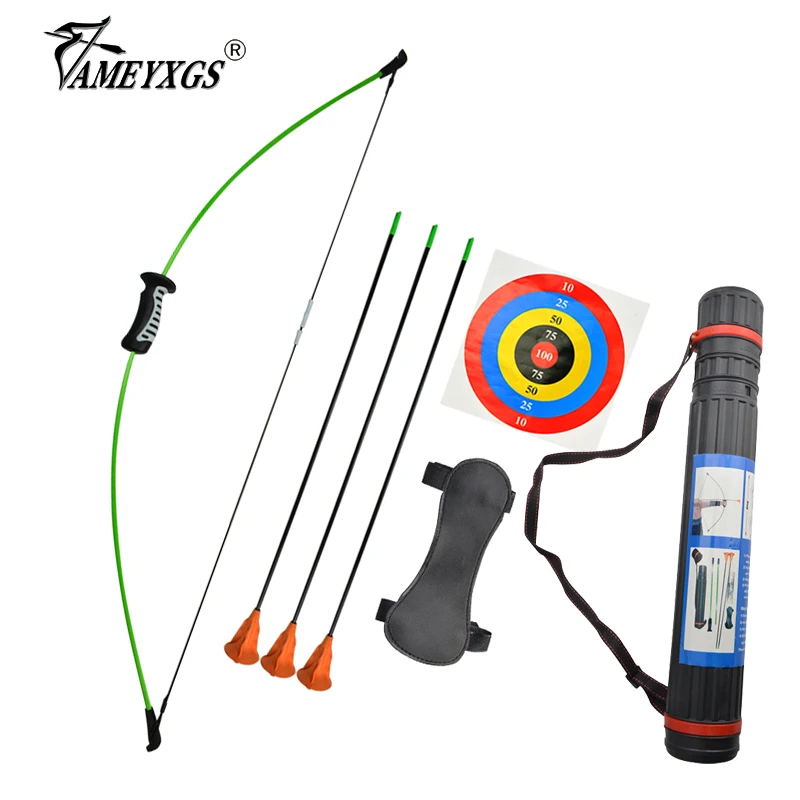 

Archery Straight Bow Set 15lbs Children's Bow Recurve Bow With Sucker Arrow Shooting Game Bow And Arrow Set Left And Right Hand