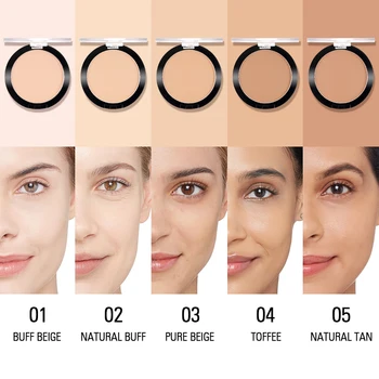 

SACE LADY Matte Compact Pressed Face Powder Concealer Lightweight Lasting Oil-control Loose Powder Foundation Makeup TSLM1