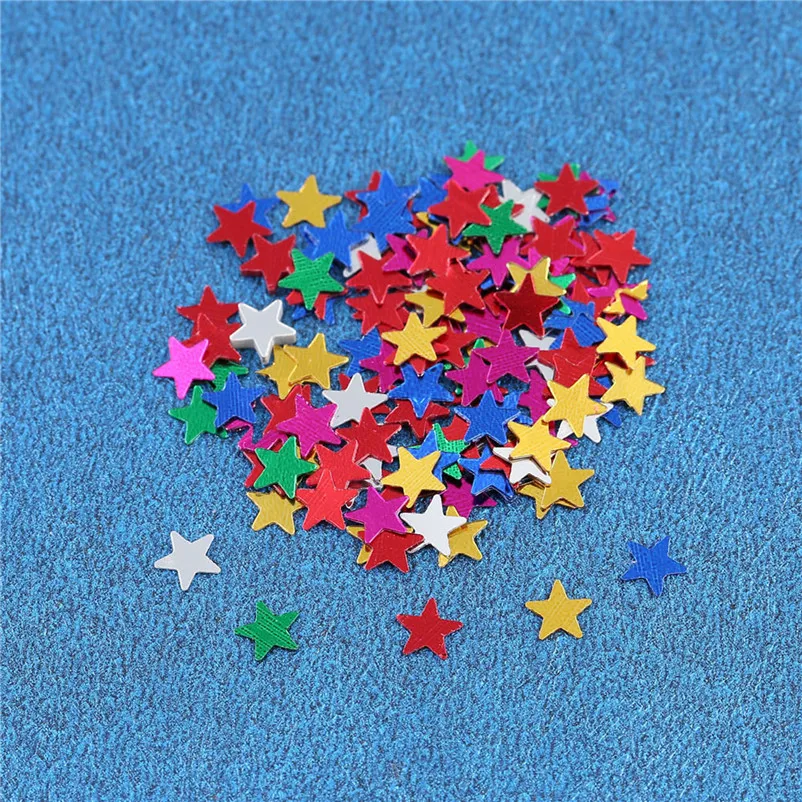 

Multicolored Stars Confetti Sequin,Confetti Glitter No hole Embellishment Scatters confetti wedding Decor Party Supplies S27