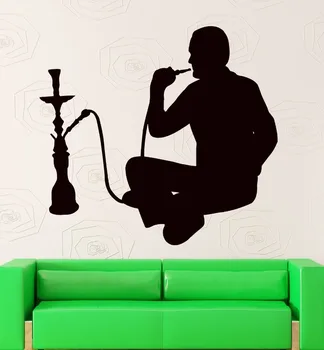 

Wall Stickers Hookah Smoking Arabic Cafe Shisha Vinyl Decal