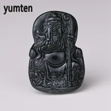 Yumten Homens Casal Jóias Pingente de Calcedônia Naturais Colar de Acessórios de Moda Mão Esculpida Guardião Presente Punk Witcher Adolescente(China)