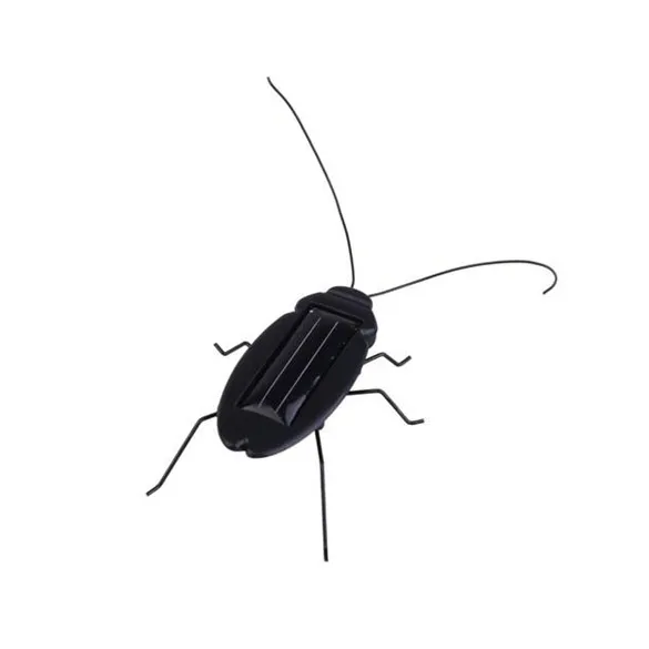 New Black Solar Power Cockroach Insect Bug Teaching Toy Gift HB88
