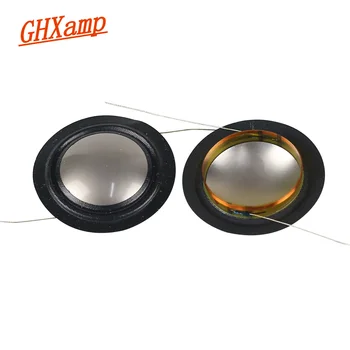 GHXAMP-25.4mm 수입 금속 티타늄 필름 + 실크 사이드 다이어프램 25 코어 트위터 보이스 코일 스피커 수리 필름, 8 옴 1 쌍