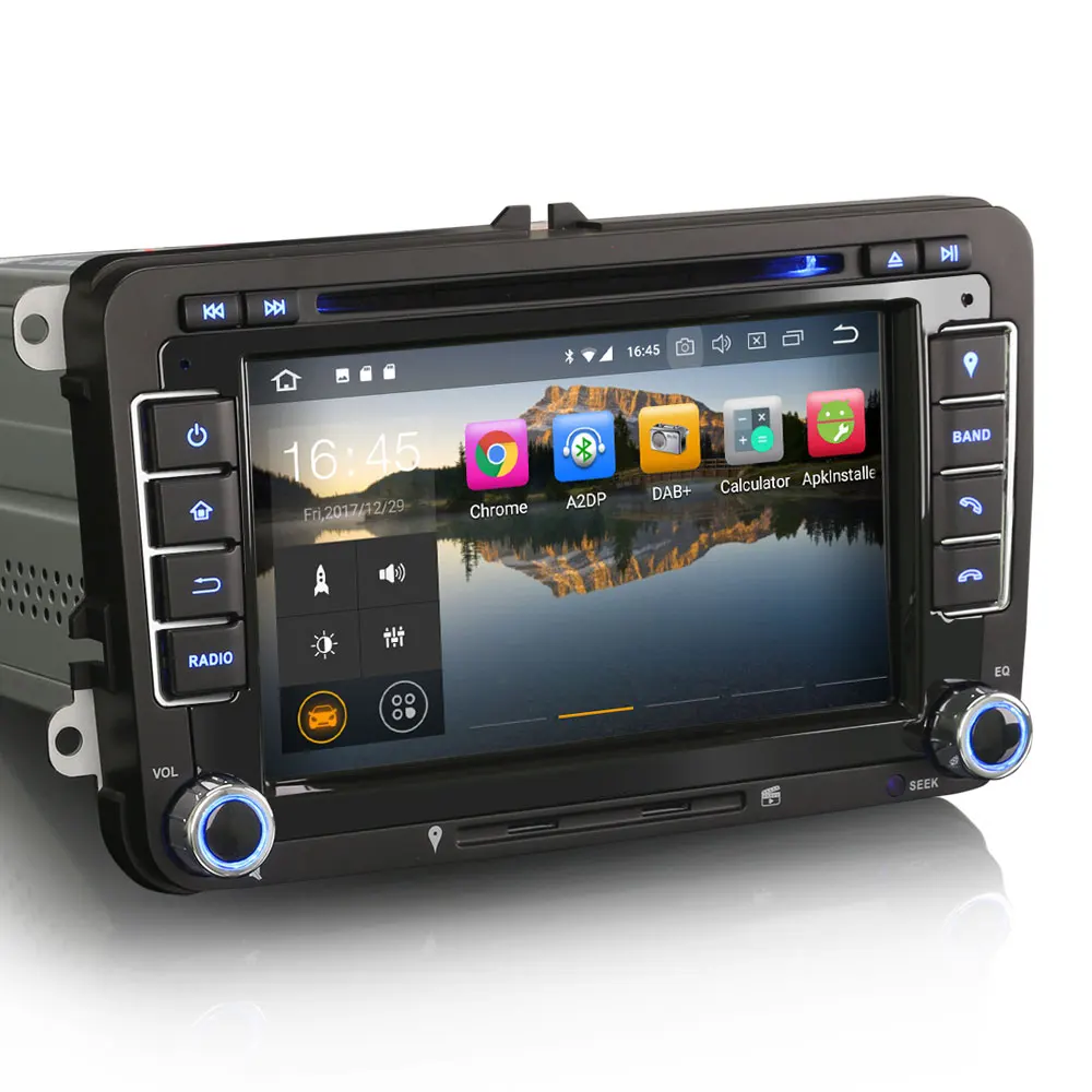 Top 8" Android 8.1 OS Car DVD Multimedia GPS Radio for Skoda Rapid 2012-2013 & Skoda Fabia 2004-2014 & Skoda Fabia Combi 2008-2014 3