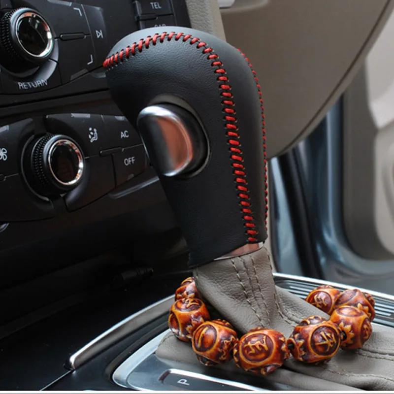 

Free Shipping High Quality Cowhide Top Layer Leather Automatic Gear Shift Collars Gear Cover For Audi A3 A4 A5 A6 A8 Q5 Q7
