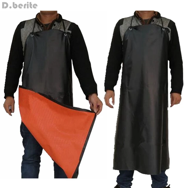 1PC Waterproof Long Apron PVC Apron Bib Unisex Aprons Butcher Cleaning