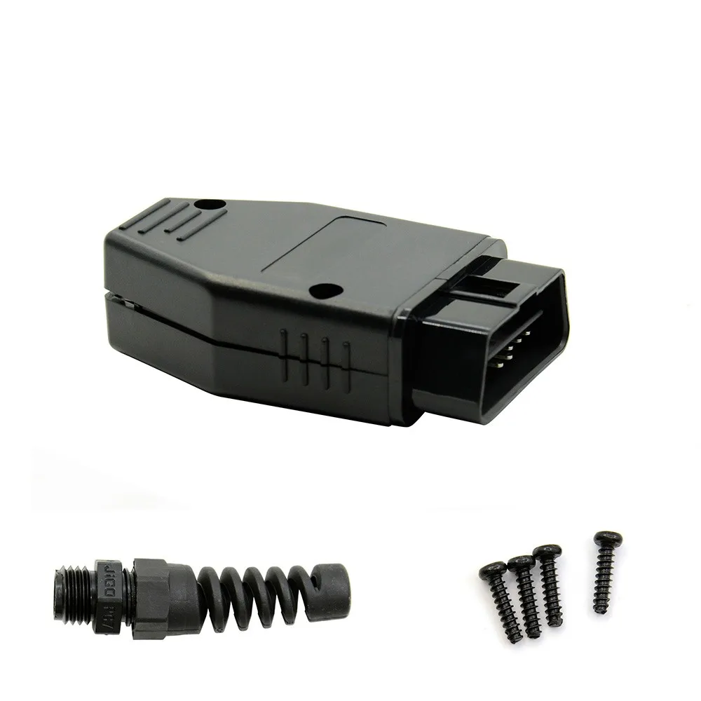 OBD Male Female Plug OBD2 16Pin Connector OBD II Adaptor OBDII