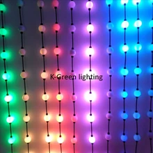 100X DMX512 D50mm 24V вход 360 градусов светодиодный 3D волшебный красочный шар Рождественский декоративный дисплей шоу Экспресс