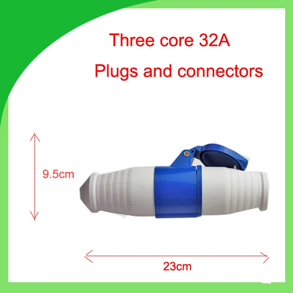 

32A 220V waterproof industrial plug and socket IP44 single phase 3 pin plug and connectors