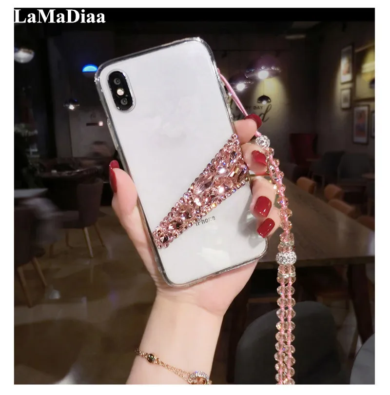 

LaMaDiaa Luxury Bling Diamond Phone Cases For Xiaomi mi 5S 6 8 Lite 9 SE 5X 6X A2 MAX2 MAX3 MIX3 Case Glitter Rhinestone Case