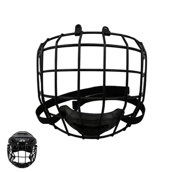 

Ice Hockey Helmet Mask Cage & Face Shield Senior Size Black Medium