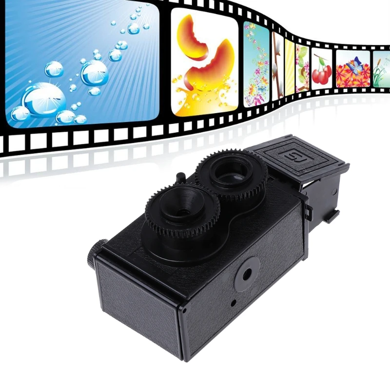 OOTDTY LOMO DIY двойной объектив рефлекторная камера Ретро Классический TLR 35 мм Близнецы фото игры хобби