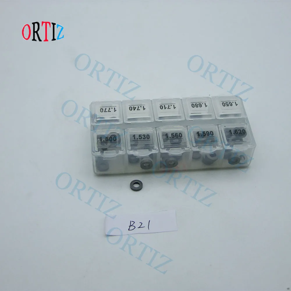 B21 fuel diesel injector nozzle washer and injector adjusting gaskets,Rex ORTIZ valve shim washer size 1.20mm--1.77mm (15)_