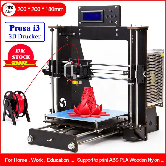 Modest DE Stock 3D Printer DIY i3 Upgradest High Precision Reprap Prusa 3d Drucker Power Failure Resume Printing