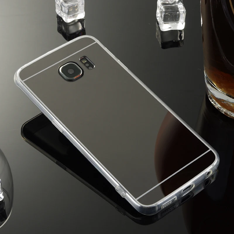For Samsung Galaxy S6 Edge Mirror Case Soft TPU Back Cover For Samsung galaxy S6 Edge G9250 Cases Cell Phone Shell Accessories For Samsung Galaxy S6 Edge Mirror Case Soft TPU Back Cover For Samsung galaxy S6 Edge G9250 Cases Cell Phone Shell Accessories