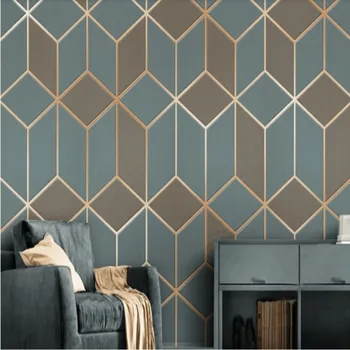 

Geometric golden lines modern minimalistic luxury abstract light luxury background wall