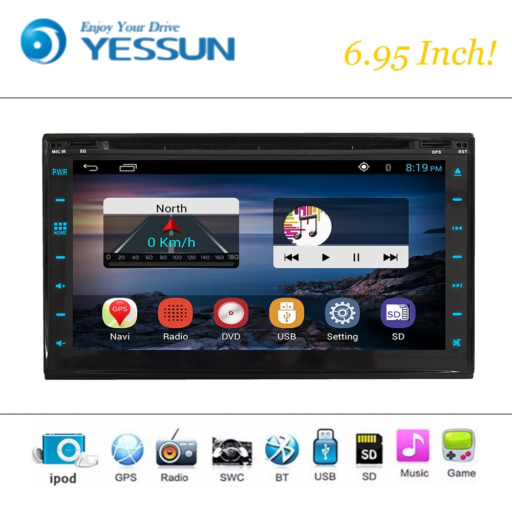 Flash Deal Car DVD Player Wince System For 2din Universal 6.95 Inch Autoradio Car Radio Stereo GPS Navigation Multimedia Audio Video 2