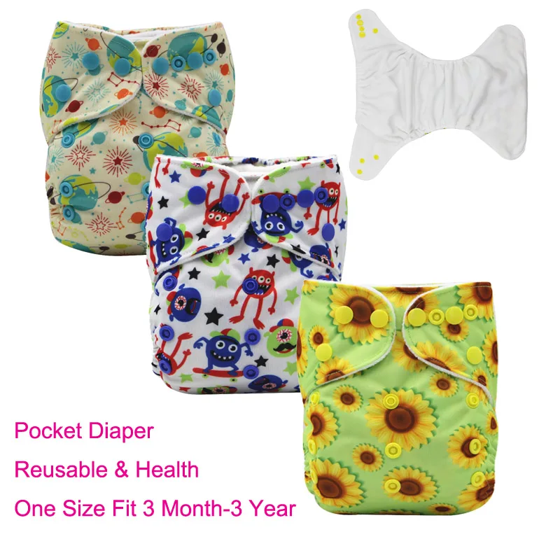 NewDesignBabyClothDiaperwithMicrofiberInsertWaterproofPUL