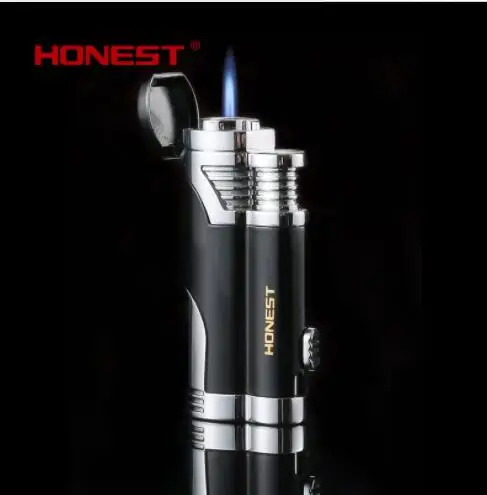 

Honest straight direct jet flame cigarette gas lighter, new creative smoking gift