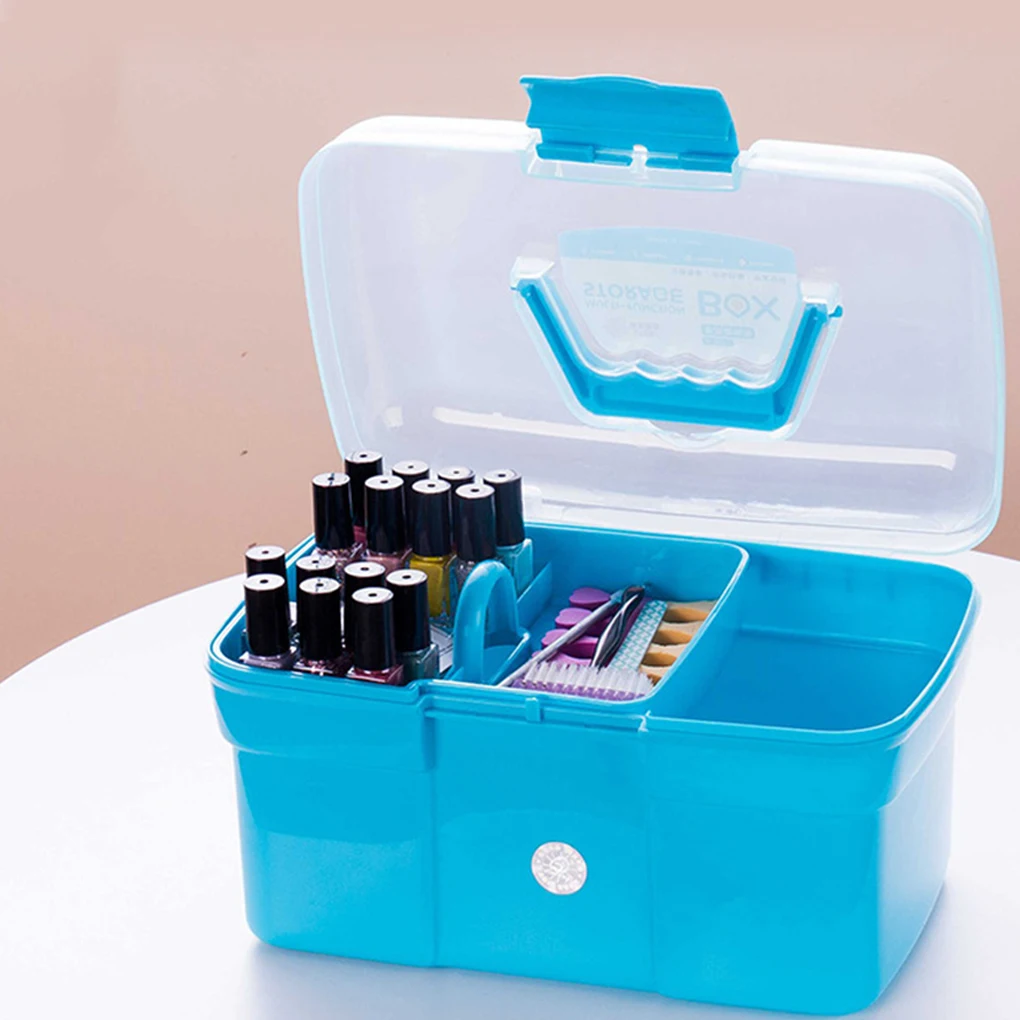 Portable Hand-held Desktop Storage Box Plastic Scissors Makeup Organizer Jewelry Nail Polish Pen Container Manicure Tool Case Portable Hand-held Desktop Storage Box Plastic Scissors Makeup Organizer Jewelry Nail Polish Pen Container Manicure Tool Case