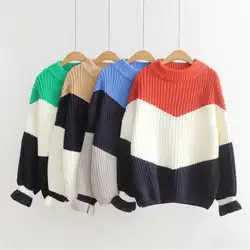 TYJTJY зима тянуть свитеры для женщин для мода 2019 г. свободные Джемперы корейский пуловеры вязание пуловеры толст
