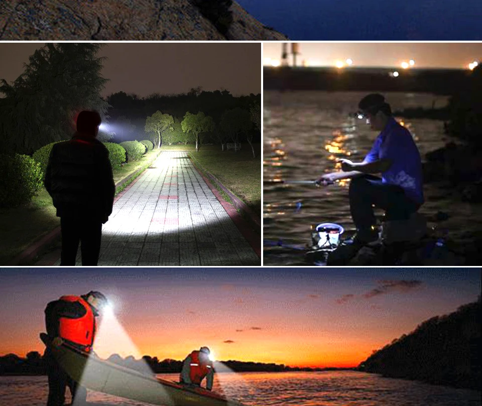 Headlamp Headlight Camping Fishing Hiking Hunting Riding Head light Cabeza Fog Lamp Flashlight07