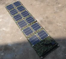 40W 8A2.2A high efficiency Solar power supply Portable outdoor Travel Portable battery Charging Phone Computer CAMO waterproof