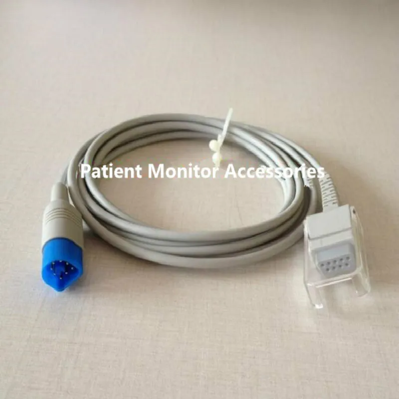 Кабель удлинитель Spo2 совместимый с Philips MP20/30/40 VM4 DB8 Pin к DB9 Female Spo2|Монтажный жгут| |