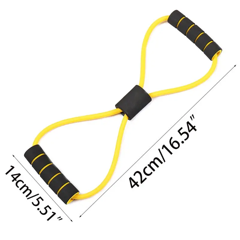 "8" форма сопротивление группа мышцы упражнения ремень пенопластовая ручка силовая тренировка домашний спортзал тренировки портативный