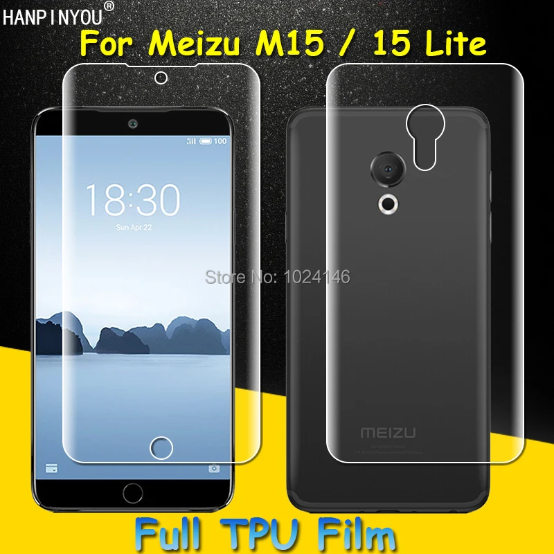 

Front / Back Full Cover Soft TPU Film Screen Protector For Meizu 15 Lite 16 16th Plus 16T 16s Pro 16X 16Xs X8 Note 9 8