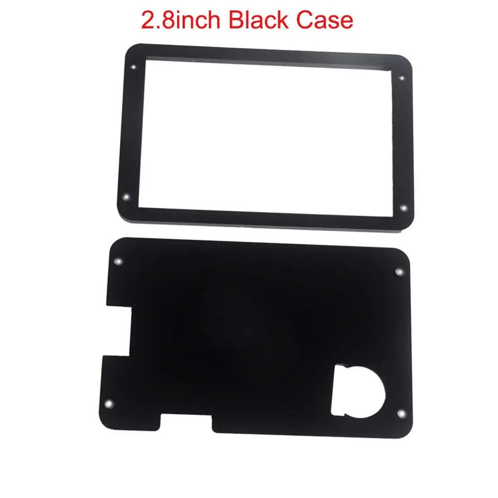 2.8 inch case Черный акриловый Nextion чехол для Nextion Enhanced 3,2 2,8 2,4 дюймов HMI сенсорный дисплей ЖК-модуль экран FZ1717E-B - Цвет: 2.8 inch case