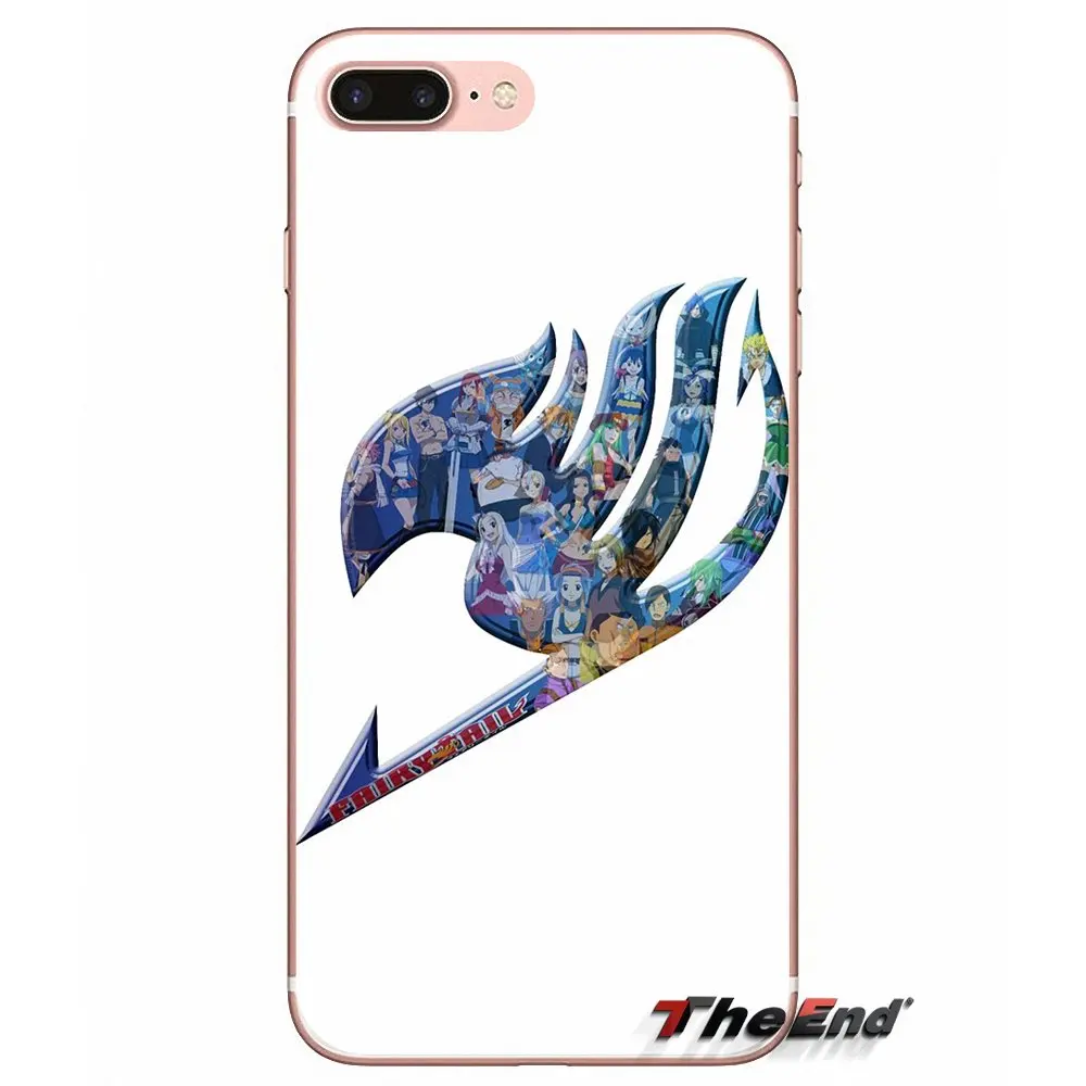 Милый аниме Сказочный хвост Полный семейный чехол для телефона Apple iPhone X 4 4S 5 5S SE 5C 6