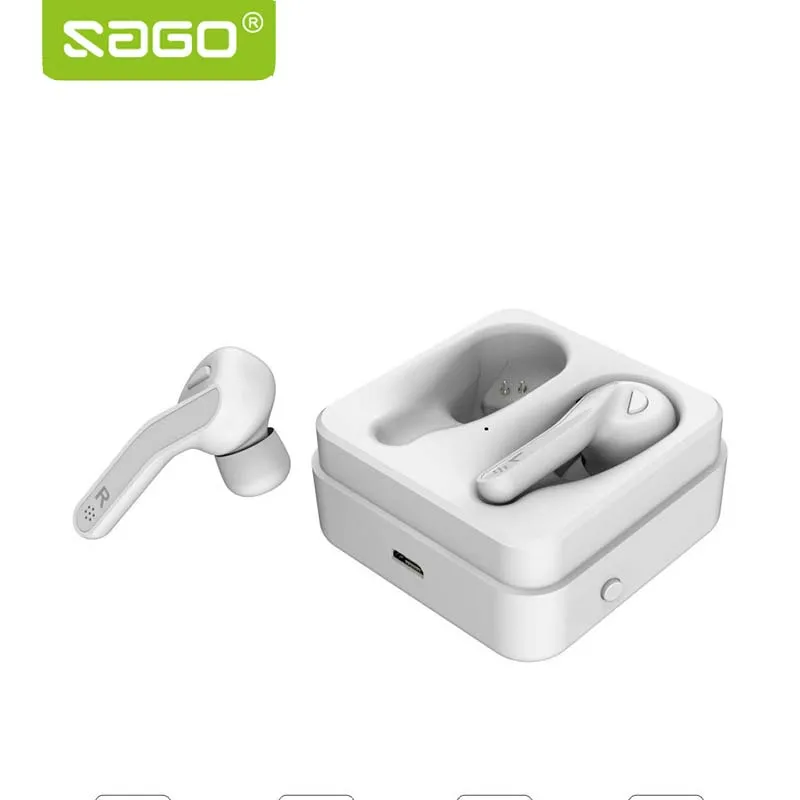 

SAGO T88 5.0 TWS Bluetooth Earphones True Wireless Earbuds Noise Canceling Earphone HIFI Earpiece Sport With Mic For Phone