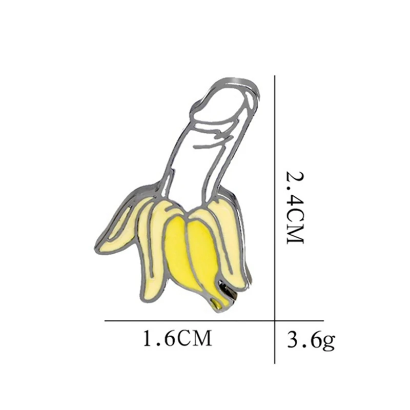Банановая Эмаль Булавка мультфильм фрукты Броши Кнопка значок подарок для друзей лацкан булавка пряжка Смешные ювелирные изделия одежда джинсы кепка сумка