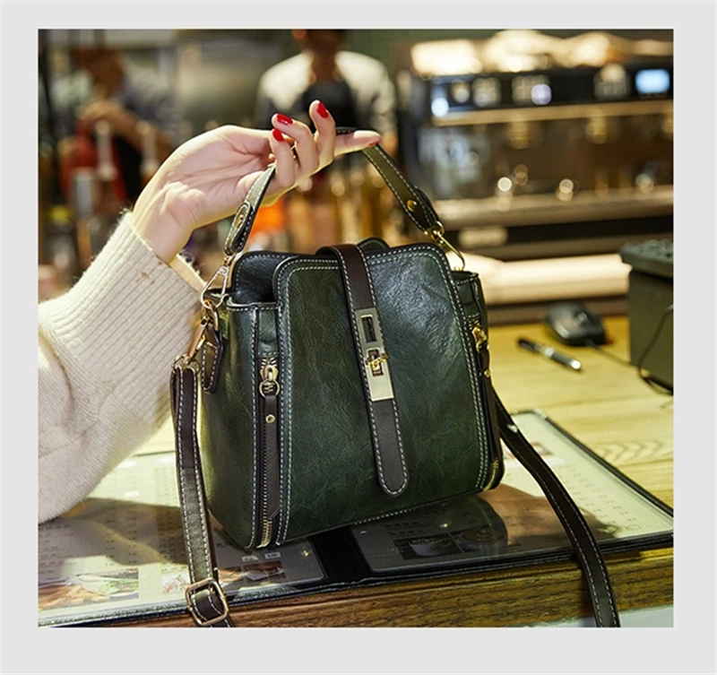 DIDABEAR Women's bag Women Leather Handbags Vintage Lady Hand Bags Women messenger Shoulder bag Small Purse Sac A Main Bolsa