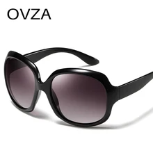 OVZA Ретро негабаритных солнцезащитных очков для женщин s винтажные Поляризованные солнцезащитные очки для женщин большие очки для вождения овальные высококачественные S5082