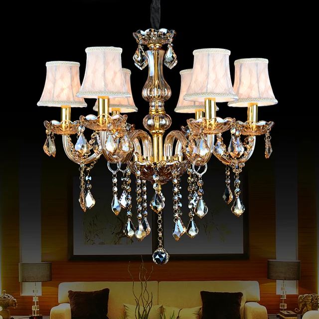 Modern Crystal Chandeliers lamp shades red crystal chandelier lighting