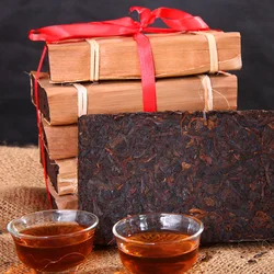 

[GRANDNESS] 10 Years Old Puer Tea 200g Chinese Yunnan Pu 'erh Tea Brick Keeping In Hood Health To Lose Weight Ripe Pu er Tea