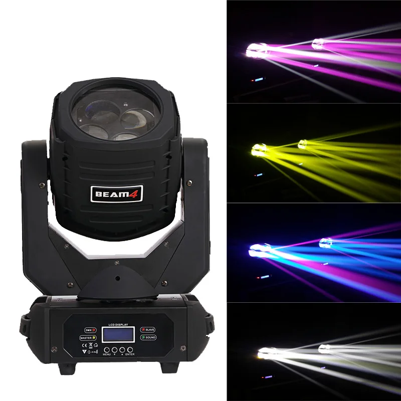 

4x25W RGBW LED Super Beam Moving Head Light Colorful LED Lamp DJ Equipment Moving Head Beam Light for DJ Disco Party Event Show