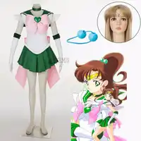 Athemis Anime Sailor Moon Kino Makoto/Sailor Jupiter Super S Cosplay Costume Custom Made Any Size High Quality Dress