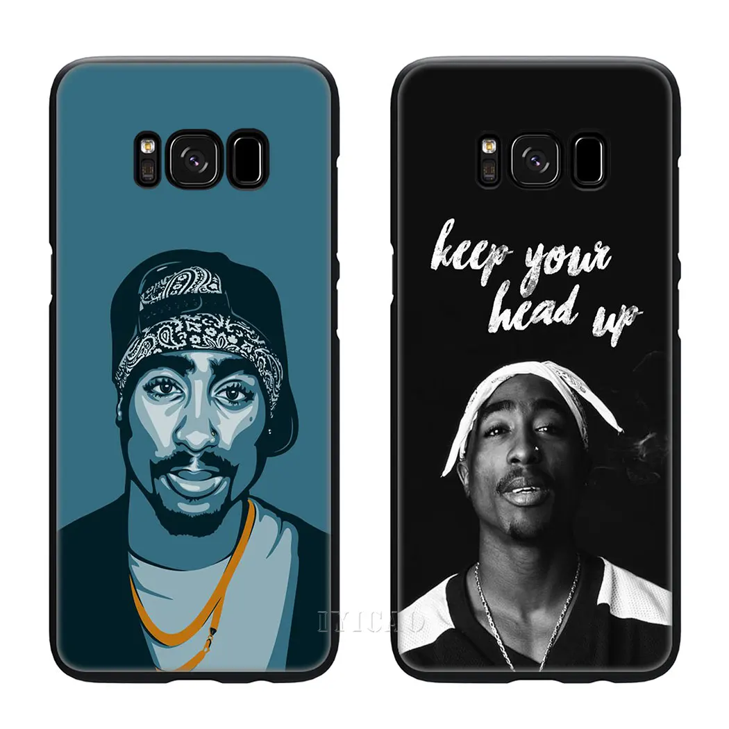 IYICAO хип хоп Тупак Мягкий силиконовый чехол для Samsung Galaxy S10 S9 S8 Plus S10e S6 S7 Edge