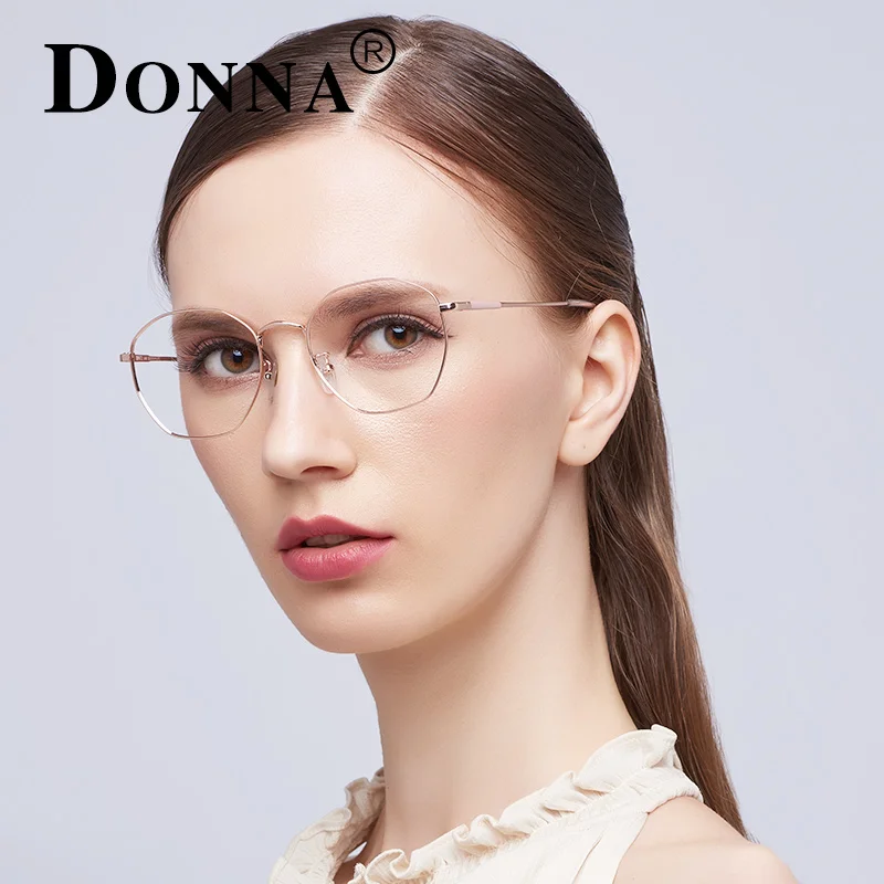 Donna Polygonal Fashion Reading Eyewear Frame Ultra Light Women Retro