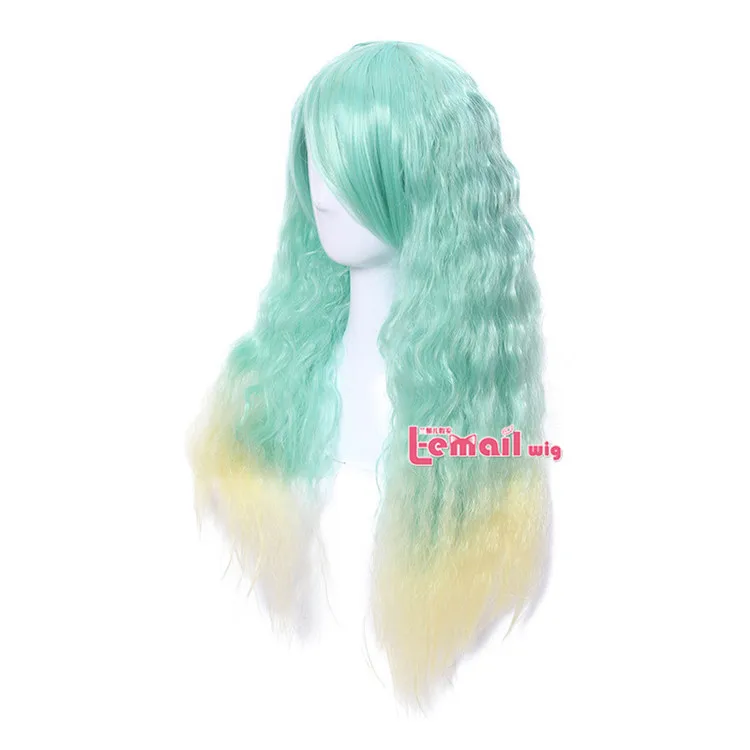 L-email парик 70 см/27,5 дюйма длинные женские парики градиентные цвета кудрявые высокотемпературные волокна синтетические волосы Perucas Косплей парик
