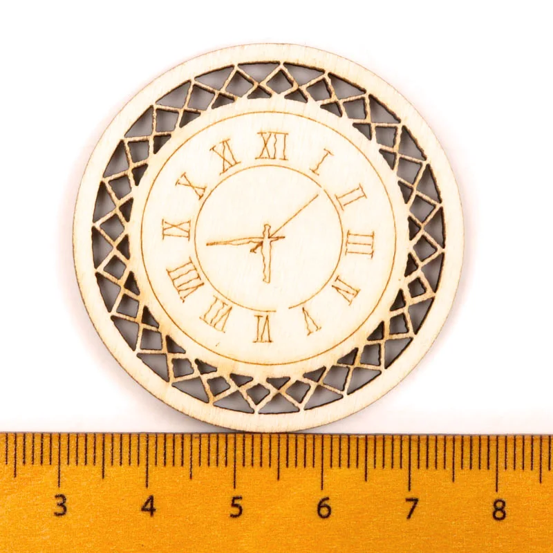 Китайский стиль ретро часы деревянный узор круглые квадратные скрапбукинг ручной работы аксессуары для шитья домашний декор DIY 5-18 шт 45 мм - Цвет: 10