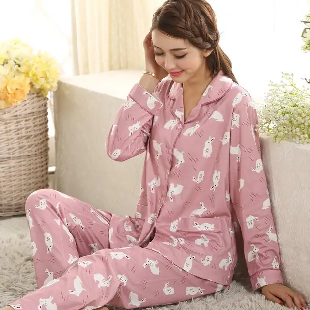 Gadpat 2017 Spring Fresh Japanese Cute Sleepwear For Women 100 Cotton