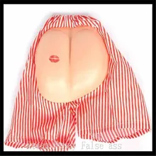 Free Shipping Cosplay Funny Big Ass Bare buttocks Uncovered Short Cosplay Goods Costume Fake Hip Hallowmas Dress Clown Toy