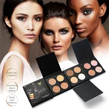 HUAMIANLI бренд Блестящий бронзатор Пудра-хайлайтер матовый блеск уход за кожей лица Iluminador макияжное компактное контурная палитра Gloden