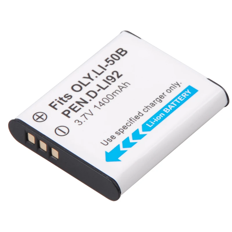 1400mah LI 50B Lithium Ion Rechargeable Battery Pack For Olympus LI 50B, LI 50B, LI50B for