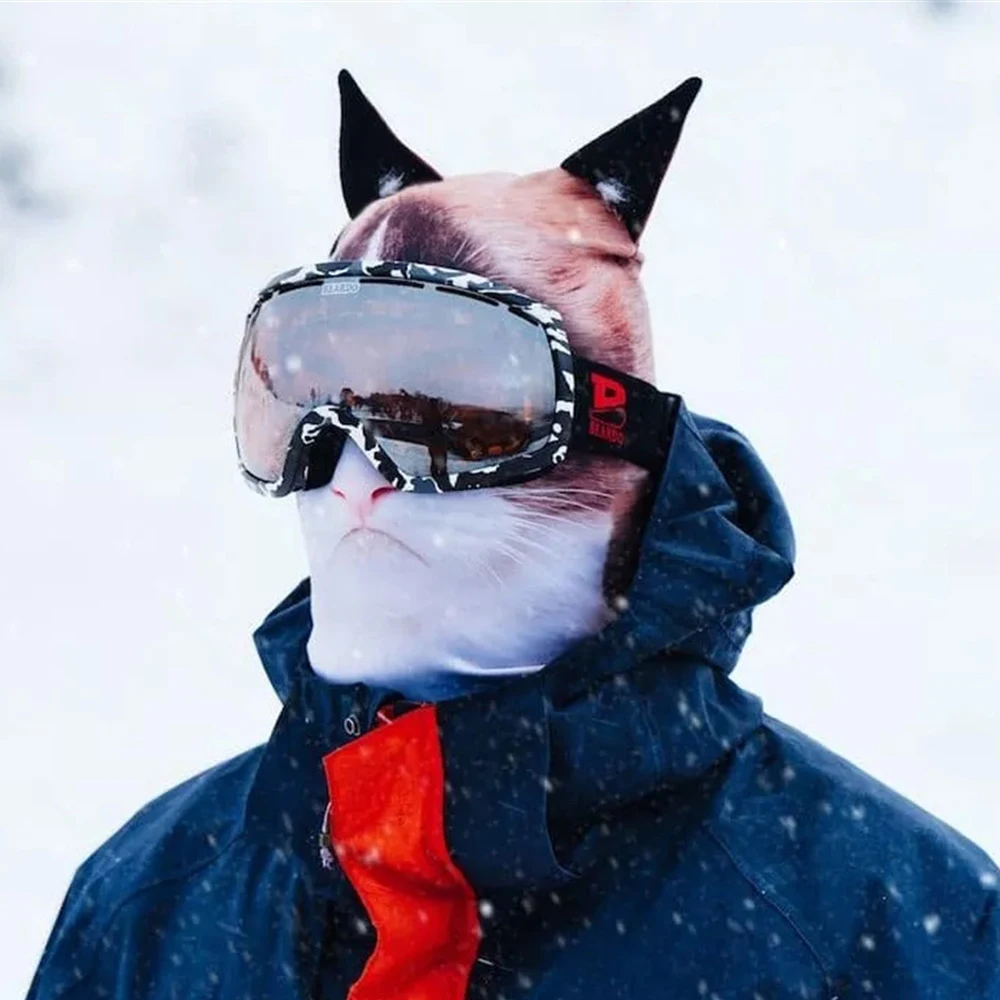 

3D Animal Ski Face Mask Balaclava Hood Hat Cycling Motorcycling Windproof Outdoor Sports Headwear Skull Cap